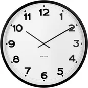 Zegary - Karlsson Zegar ścienny New Classic 60 cm biały KA5848WH - miniaturka - grafika 1