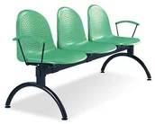 Meble do szkół i przedszkoli - Nowy Styl Ławka szkolna korytarzowa "AMIGO" 3 osobowa - miniaturka - grafika 1