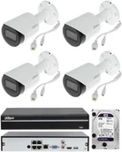 Zestawy do monitoringu - Dahua Zestaw monitoringu sklepu kamery IP Full HD - miniaturka - grafika 1