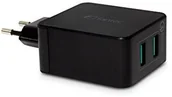 Akcesoria do tabletów i e-booków - Fantec QC3-A22 Quick Charge ładowarka 3.0 i 2 X portami USB o mocy 36 W Czarny QC3-A22 - miniaturka - grafika 1