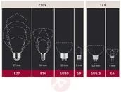 Żarówki LED - Paulmann żarówka LED E27 filament zielona 1,1W - miniaturka - grafika 1