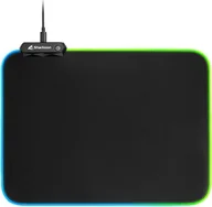 Podkładki pod mysz - Sharkoon Podkładka 1337 RGB V2 Gaming Mat 360 gaming mouse pad black 4044951029976 - miniaturka - grafika 1