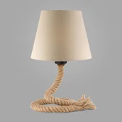 Lampy stojące - Euluna Lampa stołowa Mauli z liny i tkaniny - miniaturka - grafika 1