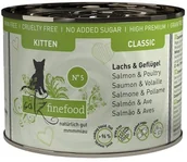 Mokra karma dla kotów - Catz Finefood Kitten N.05 Łosoś i drób puszka 200g - miniaturka - grafika 1