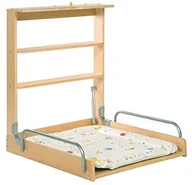 Przewijaki - roba ścienna Regał do przewijania, składane bezpieczny wickelr niezależnie od tego, folia do przewijania naturalny z uchwytem, podkład "Las wysoko czas" F00544001014_NATURAL - miniaturka - grafika 1