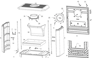 Ekoprojekt 868 Piec wolnostojący Invicta 8kW Carolo z dolotem powietrza kolor antracyt 86876391 - Piece wolnostojące Ekoprojekt 868 Piec wolnostojący Invicta 8kW Carolo z dolotem powietrza kolor antracyt 86876391 - Piece wolnostojące - miniaturka - grafika 9