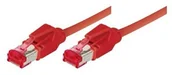 Kable miedziane - Tecline Category 6 A kablem Ethernet (0,5 m) Czerwony 4048889012741 - miniaturka - grafika 1