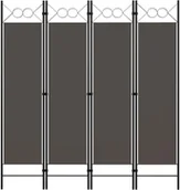 Parawany - vidaXL Parawan 4-panelowy, antracytowy, 160 x 180 cm vidaXL - miniaturka - grafika 1