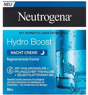 Neutrogena Hydro Boost krem na noc, nawilżający krem do twarzy z kwasem hialuronowym, roślinnym tryalotem i żelem samowygładzającym (1 x 50 ml) - Kremy do twarzy Neutrogena Hydro Boost krem na noc, nawilżający krem do twarzy z kwasem hialuronowym, roślinnym tryalotem i żelem samowygładzającym (1 x 50 ml) - Kremy do twarzy - miniaturka - grafika 1