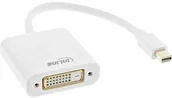 Adaptery i przejściówki - InLine Adapter Mini DisplayPort na DVI, wtyczka Mini DisplayPort do gniazda DVI-D 24+1, aluminium, biały 17194K - miniaturka - grafika 1
