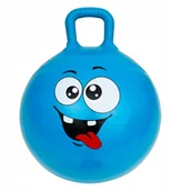 Skoczki dla dzieci - Piłka do skakania gumowa  45 cm niebieska - miniaturka - grafika 1