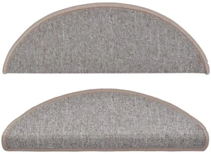 vidaXL Nakładki na schody, 15 szt., 65 x 24 x 4 cm, jasnobrązowe - Dywany - miniaturka - grafika 4