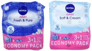Nivea Baby CHUSTECZKI SOFT & CREAM 3+1 4X63szt. 86253 - Chusteczki nawilżane - miniaturka - grafika 3