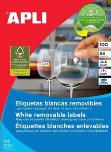 Apli Etykiety usuwalne 646x338 mm prostokątne białe - Etykiety do drukarek - miniaturka - grafika 4