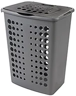 Kosze na bieliznę - Curver 00049 212 04 Box Victor na pranie, 60 L, srebrny/antracyt 00049-212-04 - miniaturka - grafika 1