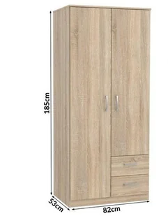 Lectus Szafa ubraniowa LECTUS Bolonia II, beżowa - Szafy - miniaturka - grafika 5