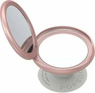 Uchwyty samochodowe do telefonów - PopSockets Lusterko PopSockets PopGrip Mirror - Rozkładany uchwyt i podstawka do telefonów oraz tabletów z wbudowanymi dwoma lusterkami oraz wymiennymi krążkami PopTops - Iridescent Pebbled Blush 802889 - miniaturka - grafika 1