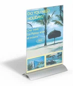 Inne meble biurowe - Durable 858919 PRESENTER A4 tabliczka na stół przezroczysty szt. 858919 - miniaturka - grafika 1