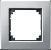 Wyłączniki światła i elektryczne - Merten 475160 m-Plan-metalową ramę, 1-krotnie, Platyna, Srebrny 4912943 - miniaturka - grafika 1