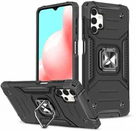 Etui i futerały do telefonów - Wozinsky Ring Armor pancerne hybrydowe etui pokrowiec + magnetyczny uchwyt Samsung Galaxy A32 5G czarny - miniaturka - grafika 1
