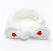 Pozostałe akcesoria do kąpieli i SPA - Lash brow Lash Brow Opaska Kosmetyczna Spa Biała LB-7826 - miniaturka - grafika 1