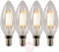 Żarówki LED - Lucide Żarówka świeca LED E14 4W 2 700 K ściemniana 4szt. - miniaturka - grafika 1