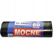 Worki na śmieci - Worki na śmieci worek 60L czarne mocne 10szt - miniaturka - grafika 1