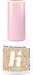 Hi hybrid HI HYBRID #135 Lakier Hybrydowy Rose Gold Sequin 5ml 5902751439793 - Lakiery hybrydowe - miniaturka - grafika 2