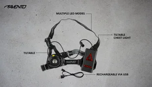 Avento Kamizelka sportowa do biegania ładowalna 44RI-BLK - Tenis ziemny - miniaturka - grafika 10