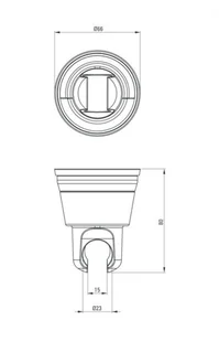 Deante Uchwyt ścienny z przyssawką Dalia NDD_N21U - Akcesoria do armatury i ceramiki - miniaturka - grafika 2