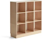 Meble do szkół i przedszkoli - AJ Produkty Szafka z przegrodami RICO, na cokole, 9 przegród, 1200 mm - miniaturka - grafika 1