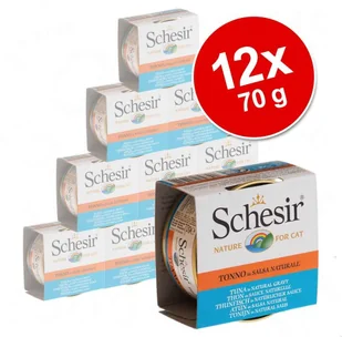 Schesir Korzystny pakiet Natural w sosie 12 x 70 g Kurczak z szynką | - Mokra karma dla kotów Schesir Korzystny pakiet Natural w sosie 12 x 70 g Kurczak z szynką | - Mokra karma dla kotów - miniaturka - grafika 2