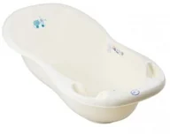 Wanienki dla dzieci - Tega Baby Wanna z odpływem 86 cm Pies i kot Żółta - miniaturka - grafika 1