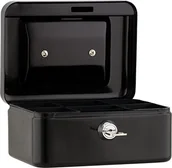 Sejfy i kasy pancerne - Sax SAX kasetka na pieniądze, czarny 0-811-09 - miniaturka - grafika 1