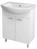 Szafki łazienkowe - Aqualine ZOJA szafka umywalkowa 61,5x74x32,5cm, biała 51063 - miniaturka - grafika 1