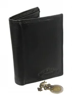 Portfele - BAG Street Portfel Męski Skórzany Skóra Naturalna Duży Pionowy Bez Zapięcia Zapinka Wewnątrz Dwa Skrzydełka Pionowy Suwak 991 C - miniaturka - grafika 1