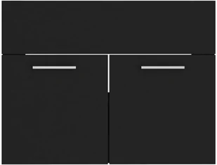 VidaXL Lumarko Zestaw mebli łazienkowych, czarny, płyta wiórowa! 3071694 VidaXL - Meble łazienkowe - miniaturka - grafika 8