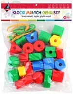 Zabawki konstrukcyjne - Askato Klocki Geometryczne 22 elementy - miniaturka - grafika 1