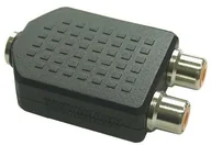Złącza, przejściówki, adaptery - InLine Audio Adapter  3,5 MM gniazdo jack stereo na 2 X cinch Female 99346 - miniaturka - grafika 1