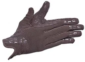 Rękawiczki jeździeckie - Riders Trend Amara silikonowe rękawice do jazdy konnej/bawełna koń equestrian  czekolada brązowy, brązowy, XXS 10078657-BRN-XXS - miniaturka - grafika 1