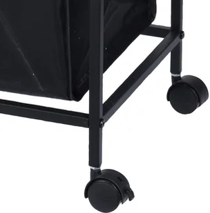 Bathroom Solution Kosz na pranie mobilny wózek łazienkowy z 2 półkami regał do łazienki 2w1 784500070 - Kosze na bieliznę - miniaturka - grafika 4