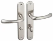 Klamki - Kuchinox Klamka drzwiowa drzwiowa długi szyld WC satyna - miniaturka - grafika 1