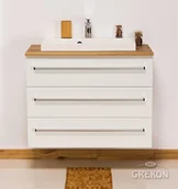 Szafki łazienkowe - Gante Szafka wisząca z umywalką 80/39/3 Liv seria Fokus B FKS-B-U80/39/3 + FKS-NE - miniaturka - grafika 1