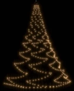 vidaXL Choinka ścienna z hakiem, 720 punktów LED, ciepła biel, 5 m! 328644 - Lampy ogrodowe - miniaturka - grafika 2