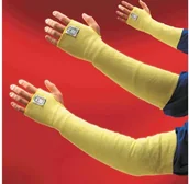 Rękawice robocze - Cerva NEPTUNE KEVLAR SLEEVES 70-114 - zarękawek odporny na przecięcie i przekłucie - 35 cm 01180008 - miniaturka - grafika 1