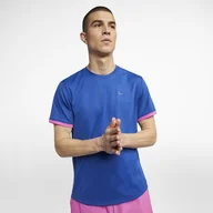 Tenis ziemny - Nike Męska koszulka z krótkim rękawem do tenisa NikeCourt Dri-FIT - Niebieski 939134-438 - miniaturka - grafika 1
