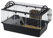 Sprzęt podróżny i transportery dla psów - Ferplast Klatka dla królików i gryzoni Casita 80, czarna, 78x48x50 cm - miniaturka - grafika 1