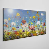 Obrazy i zdjęcia - PL Coloray Obraz na Płótnie malarstwo kwiaty łąka 100x50cm - miniaturka - grafika 1