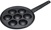 Patelnie - Kitchen Craft żeliwa siedem aebleskiver otworu Danish Pancake patelnia KCDANPAN - miniaturka - grafika 1