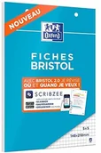Zakładki indeksujące - Oxford Oxford blok kartotekowy 2.0, z otworami, 148 x 210 mm, mała kratka, 5 x 5 mm, 30 przegródek, biały 400100515 - miniaturka - grafika 1